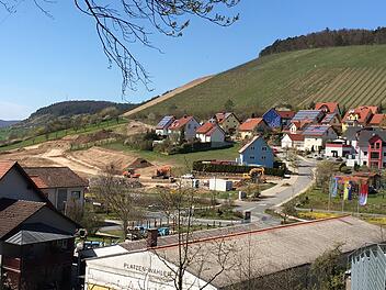Die meisten Grundstücke des neuen Baugebietes "Am Weinberg 2" sind schon vergeben.