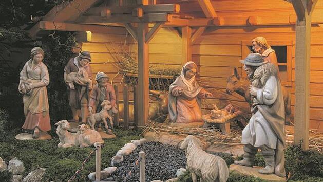 Die Krippe von Thomas Eyring in Bastheim ist mit Liebe zum Detail gestaltet. Foto: Archiv/Rudolf Weinert