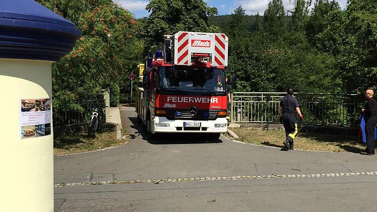 Die Feuerwehr Kulmbach war vor Ort. Foto: Christian Holhut