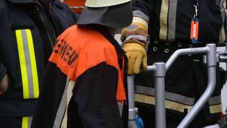Dramatische Szenen bei der Großübung am Samstag im Haus Kreuzberg der Kurklinik "Am Kurpark".  Foto: Rauch