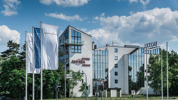 Das Arvena-Hotel in Nürnberg von Außen.