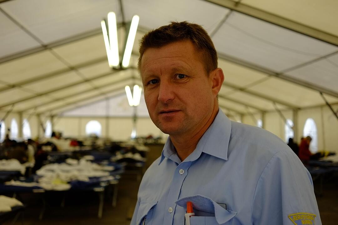 Zeltstadt für Flüchtlinge in Nürnberg