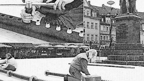 Die Technik für den Eistraum war aufwendig und entsprechend störanfällig. Foto: CT-Archiv