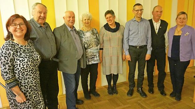 Die Geehrten des Liederkranzes Foto: p
