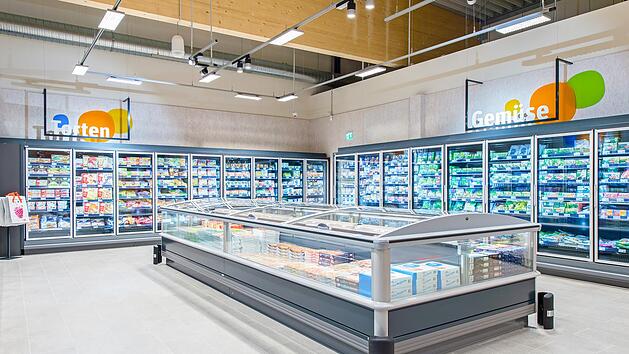 Tiefk&uuml;hlabteilung einer Tegut-Filiale