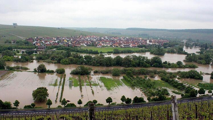 Hochwasser in Nordheim. Foto: Peter Pfannes