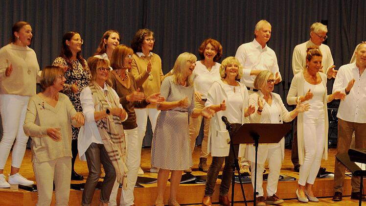 GuIG, die Chorformation aus Hammelburg singt moderne Musik mit überwiegend religiösem Inhalt. Foto: Werner Vogel