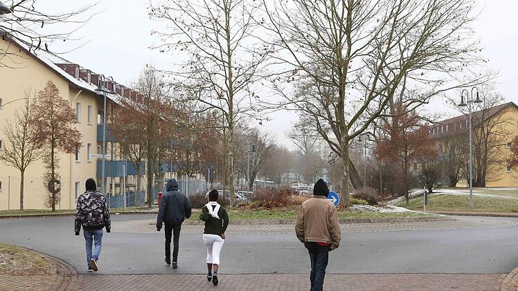 Einblicke vom Gelände der Aufnahmeeinrichtung. Foto: Harald Rieger
