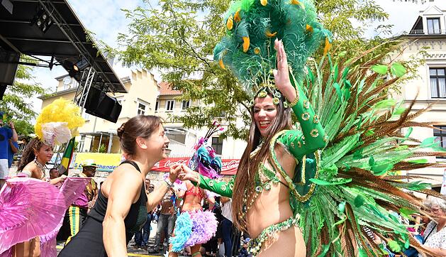 Umzug beim Samba-Festival in Coburg