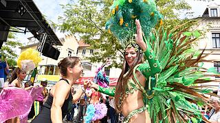 Umzug beim Samba-Festival in Coburg