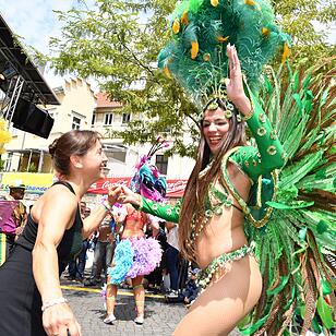 Umzug beim Samba-Festival in Coburg