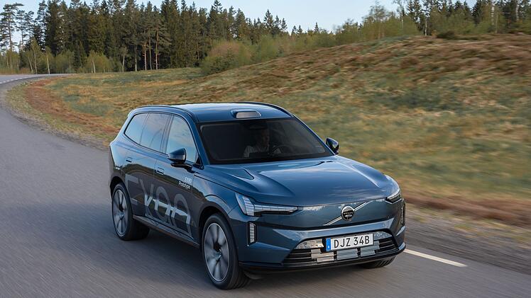 Fahransicht des Volvo EX90