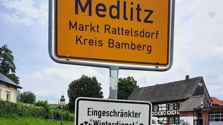 Schwarzes Kreuz im Markt Rattelsdorf
