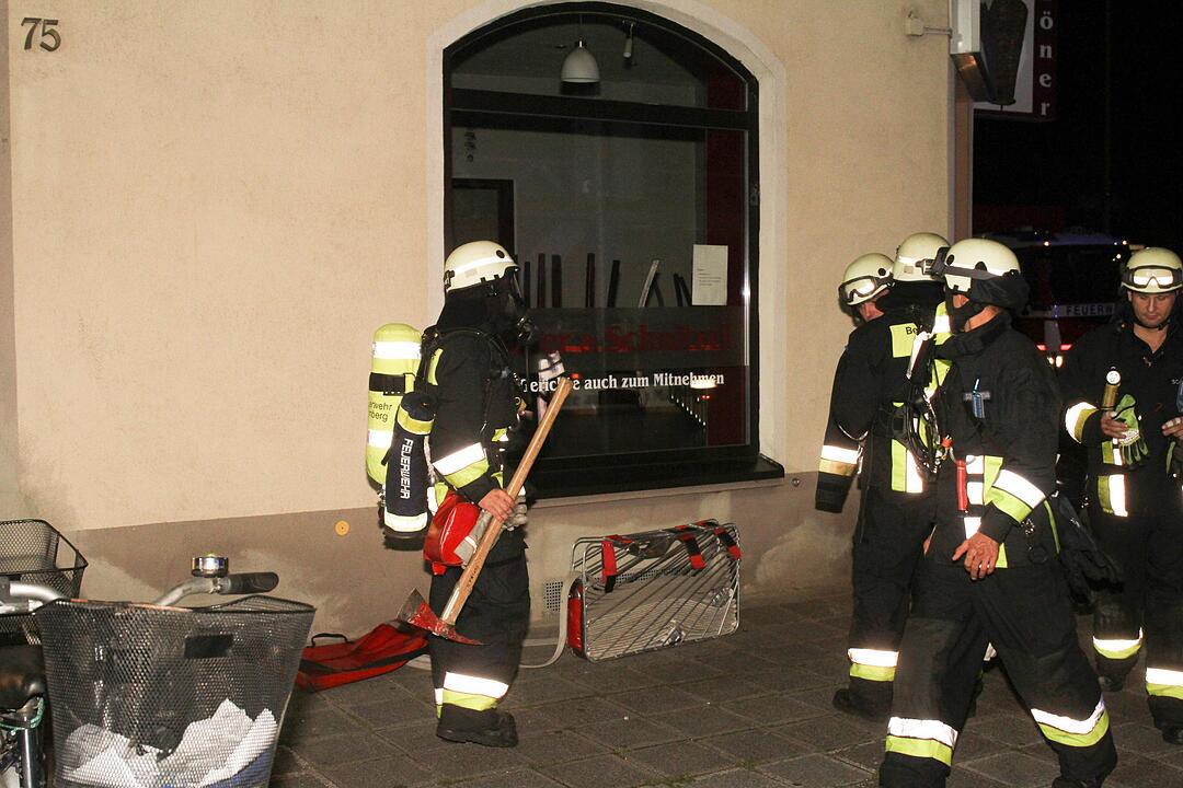 Wohnung in Flammen