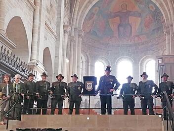 Die Jagdhornbl&auml;ser Weingartsteig im Kaiserdom.