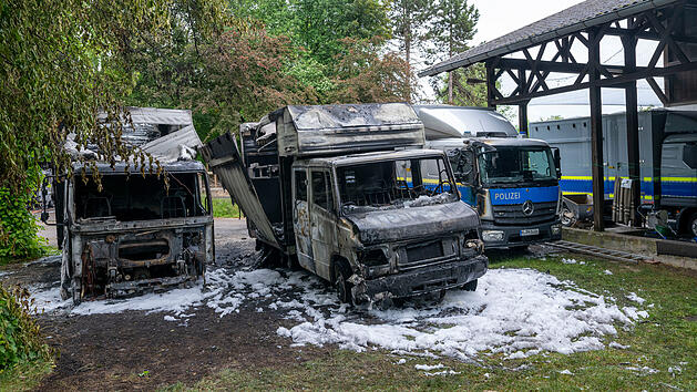 Brand bei der Reiterstaffel M&uuml;nchen