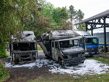 Brand bei der Reiterstaffel München