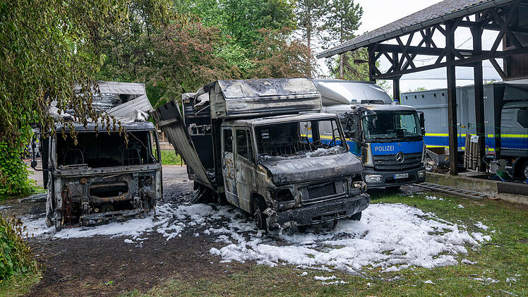 Brand bei der Reiterstaffel München