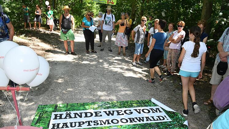 Die Bürgerinitiative "Für den Hauptsmoorwald" will den Gewerbepark auf dem Muna-Gelände verhindern. Foto: Ronald Rinklef/Archiv