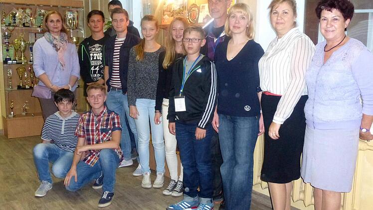 Zu Besuch im Gymnasium Opalicha Foto: privat