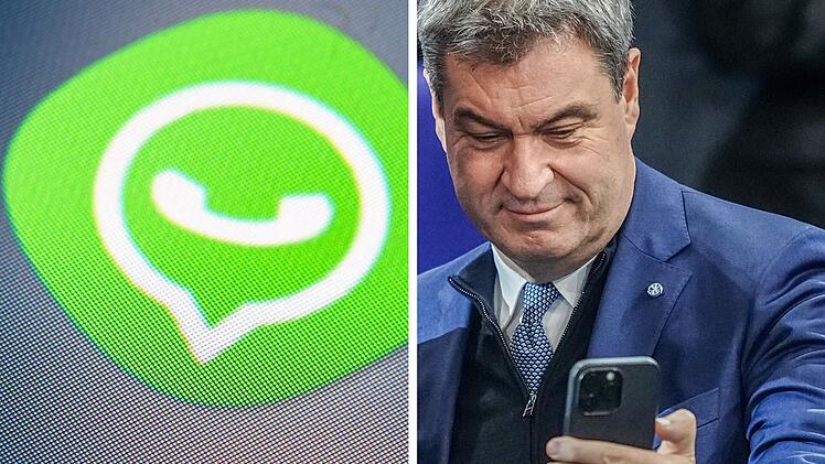 Markus Söder ist jetzt bei WhatsApp