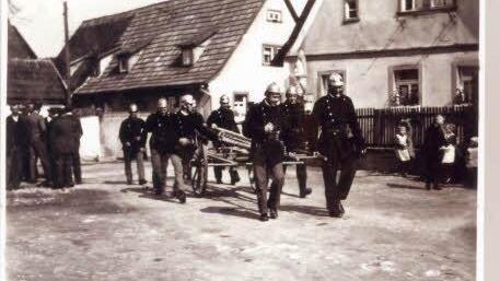 Eine Feuerwehrübung von früher.