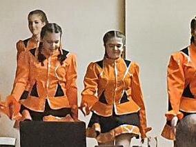 Die Faschingsgarde des TSV Burgpreppach tanzte unter der Leitung von Mandy Wichler.  Foto: pr
