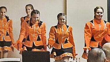 Die Faschingsgarde des TSV Burgpreppach tanzte unter der Leitung von Mandy Wichler.  Foto: pr