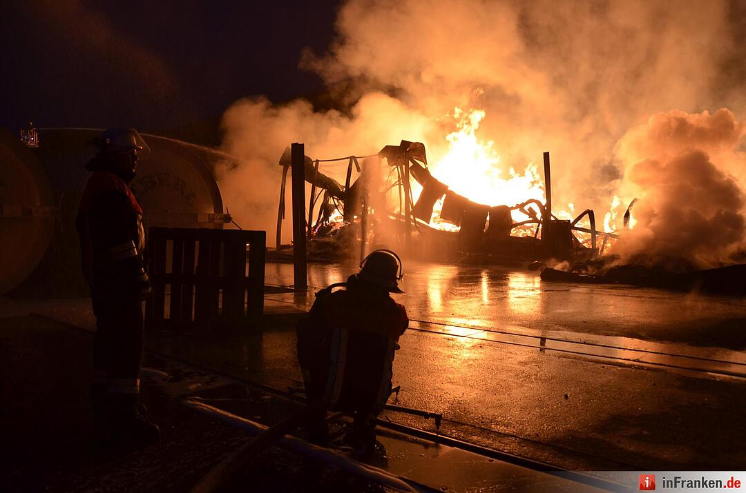 Brand im Sägewerk Untererthal