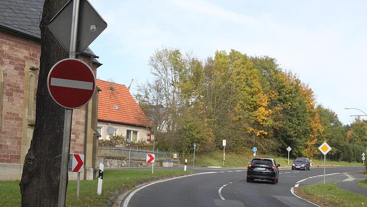 Die Ortsdurchfahrt von Kleinbrach. Thomas Ahnert