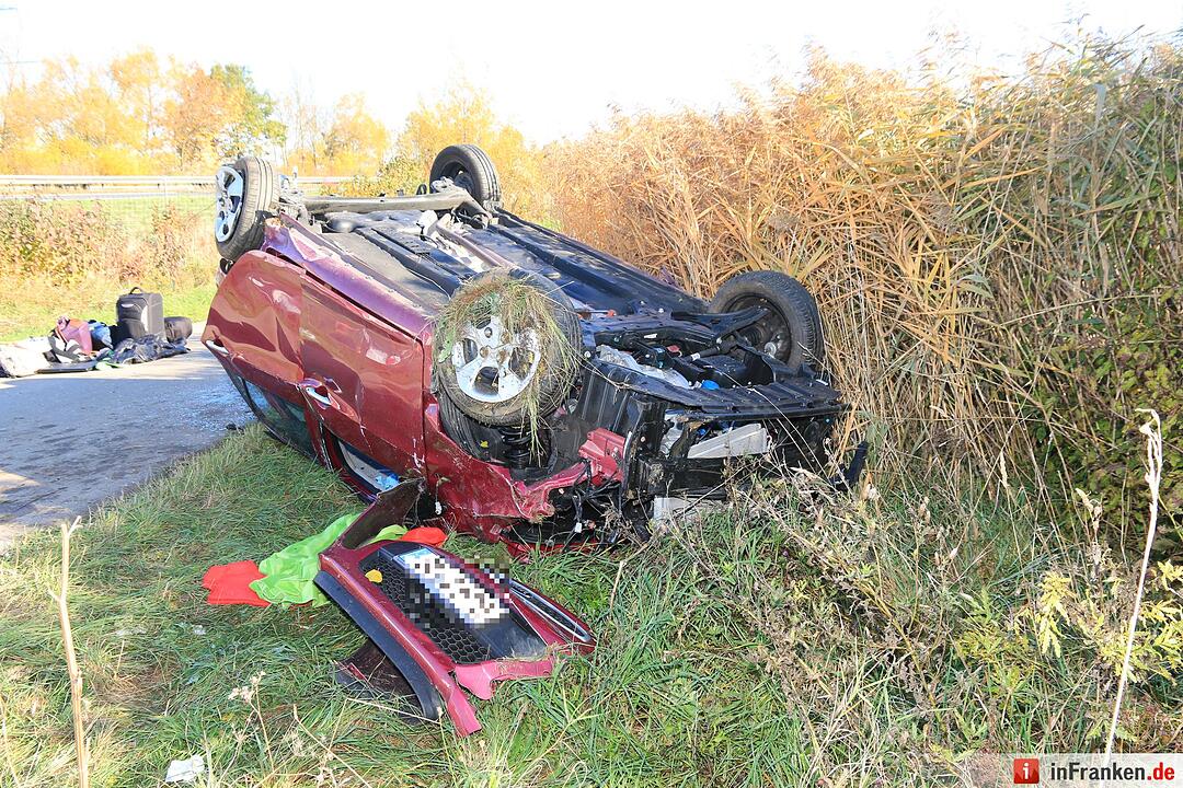 Schwerer Unfall auf der A70 bei Oberhaid