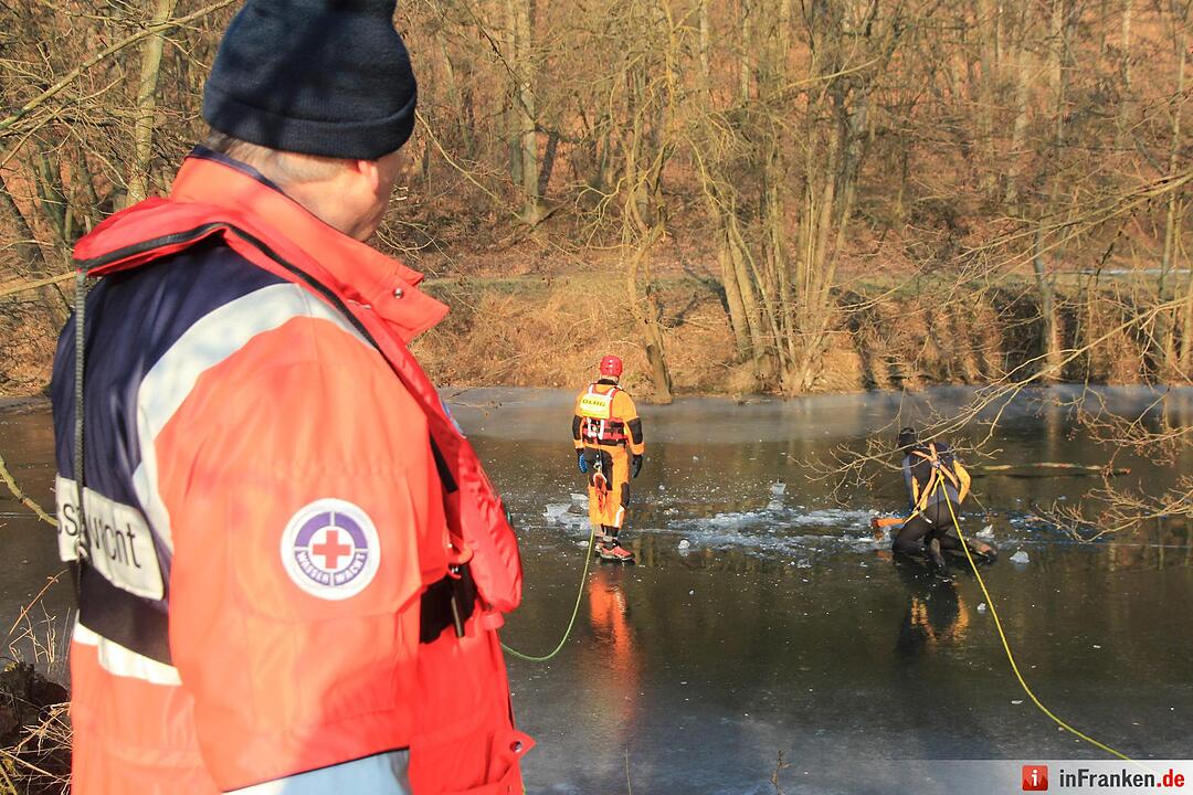 Kreis Bad Kissingen: Suchaktion nach Eis-Unfall