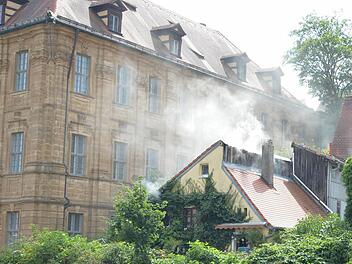 Am Samstag war ein Haus nahe der Villa Concordia in Bamberg in Brand geraten. Foto: Ronald Rinklef