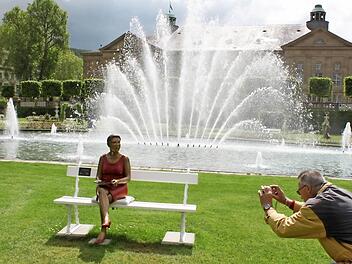 Eines der meistfotografierten Objekte in Bad Kissingen ist der Springbrunnen im Rosengarten. Dieser soll im Zuge des Neubaus noch erheblich aufgewertet werden. Foto: Thomas Mäuser/Archiv