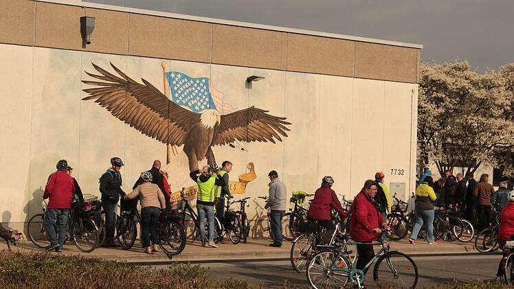 FT-Radtour über das Gelände der Bundespolizei. Foto: Michael Memmel
