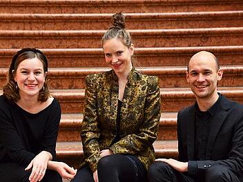 Das Ensemble „Sospiratem“ (von links): Friederike Merkel (Blockflöte), Clarissa Renner (Gesang) und Elias Tulchynsky (Cembalo)
