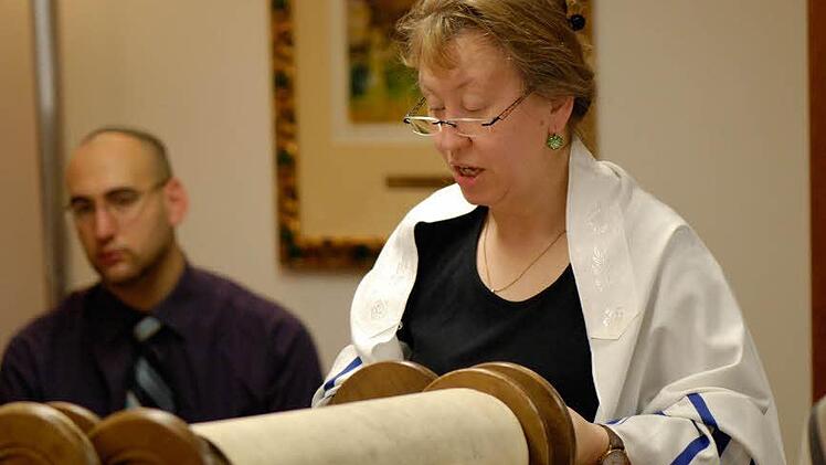 Antje Yael Deusel am Studientag Augustana Foto: Tobias Barniske