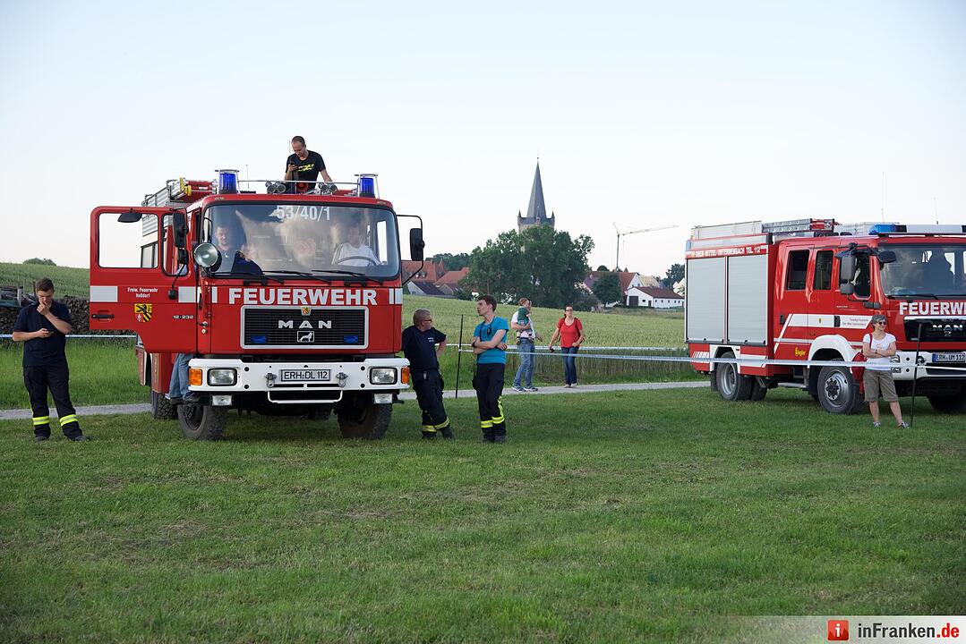 Jubiläumsausgabe: Zum 20. Mal hat die Raiffeisenbank Seebachgrund zu ihrem Ballonmeeting nach Hannberg eingeladen. Mehr als 2000 Menschen waren gekommen.