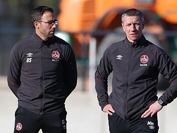 Die Club-Trainer: Boris Schommers (links) und Marek Mintal. Foto:  Wolfgang Zink