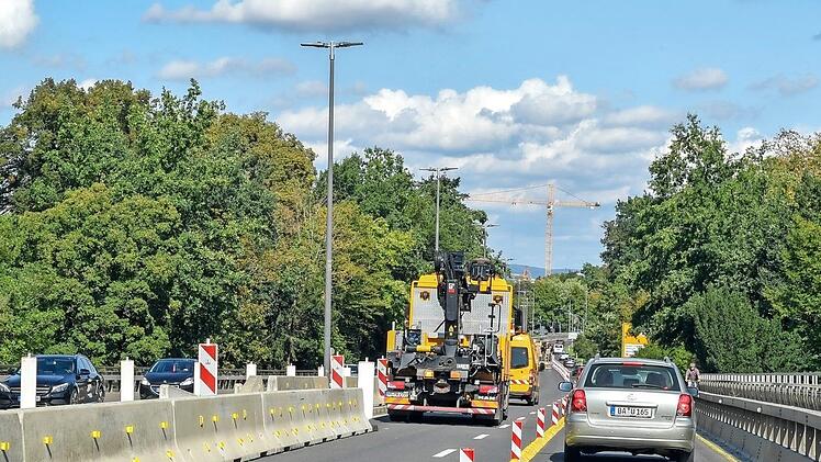 Auf der Hainbrücke wird ab heute gebaut. Foto: Ronald Rinklef