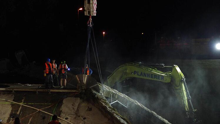 Brückenabbruch in Kronach. Foto: Marco Meißner