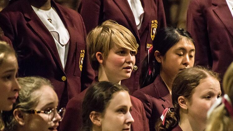 Beeindruckendes Wiederhören: Nach 2011 und 2014 gastierte der St. Peters Chorale aus Brisbane erneut in der Coburg Morizkirche und begeisterte mit seinem Gesang zahlreiche Zuhörer.Foto: Jochen Berger