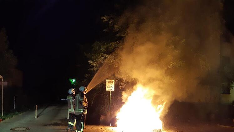 Die Feuerwehr in der Henri-Dunant-Straße  Foto: Feuerwehr Forchheim