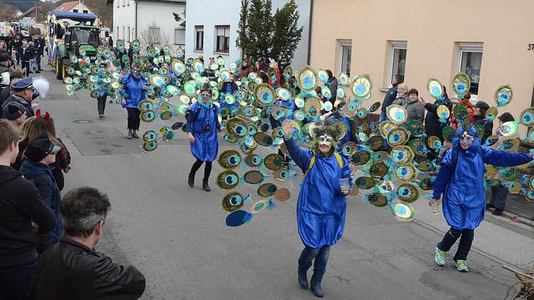 Sie waren eine Augenweide, die Pfauen von der Burgstraße (Renate Barnickel) Rothenkirchen Foto: Karl-Heinz Hofmann