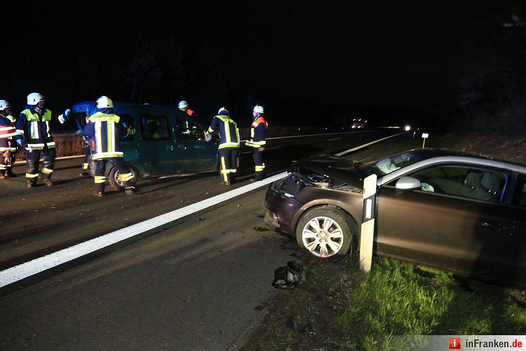 Kollision auf A73 bei Strullendorf