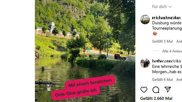 TV-Ikone geht in fr&auml;nkischer "Stadt der Ruinen" baden - "Sauloch" empfohlen