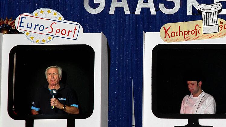 Eine perfekte "Zapping"-Show boten die TV-Größen Wolfgang Reichmann, Oliver Spörl und Thomas Fischer (von links).Foto: Bertram Wagner