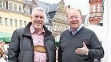 Konkurrenten oder künftige Koalitionäre? Die Bundestagskandiaten Norbert Tessmer (SPD, links) und Hans Michelbach (CSU).