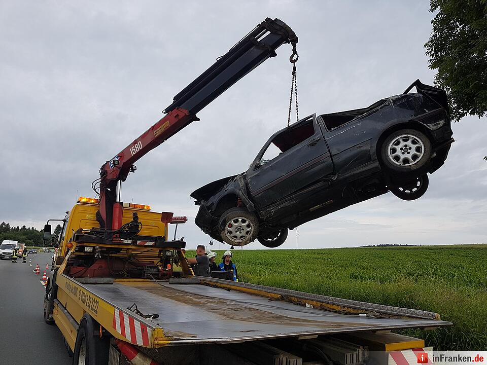 Schwerer Unfall auf B173 bei Köditz