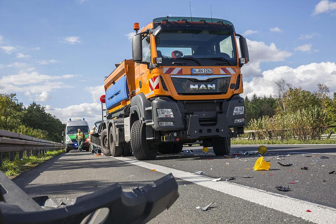 Lkw-Unfall auf der A70